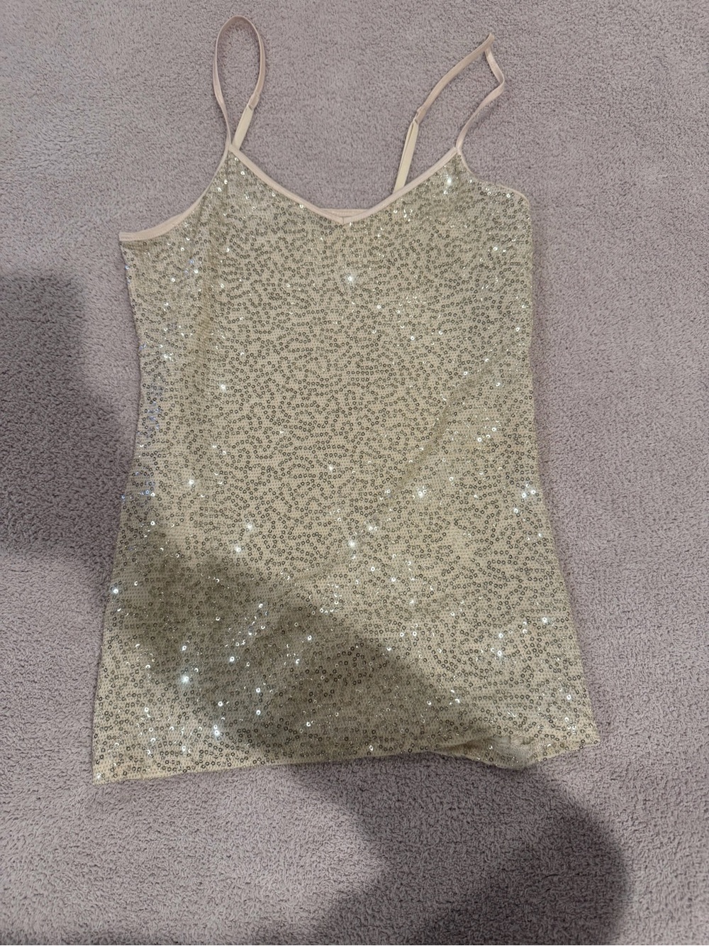 Express Gold Sequin Camisole